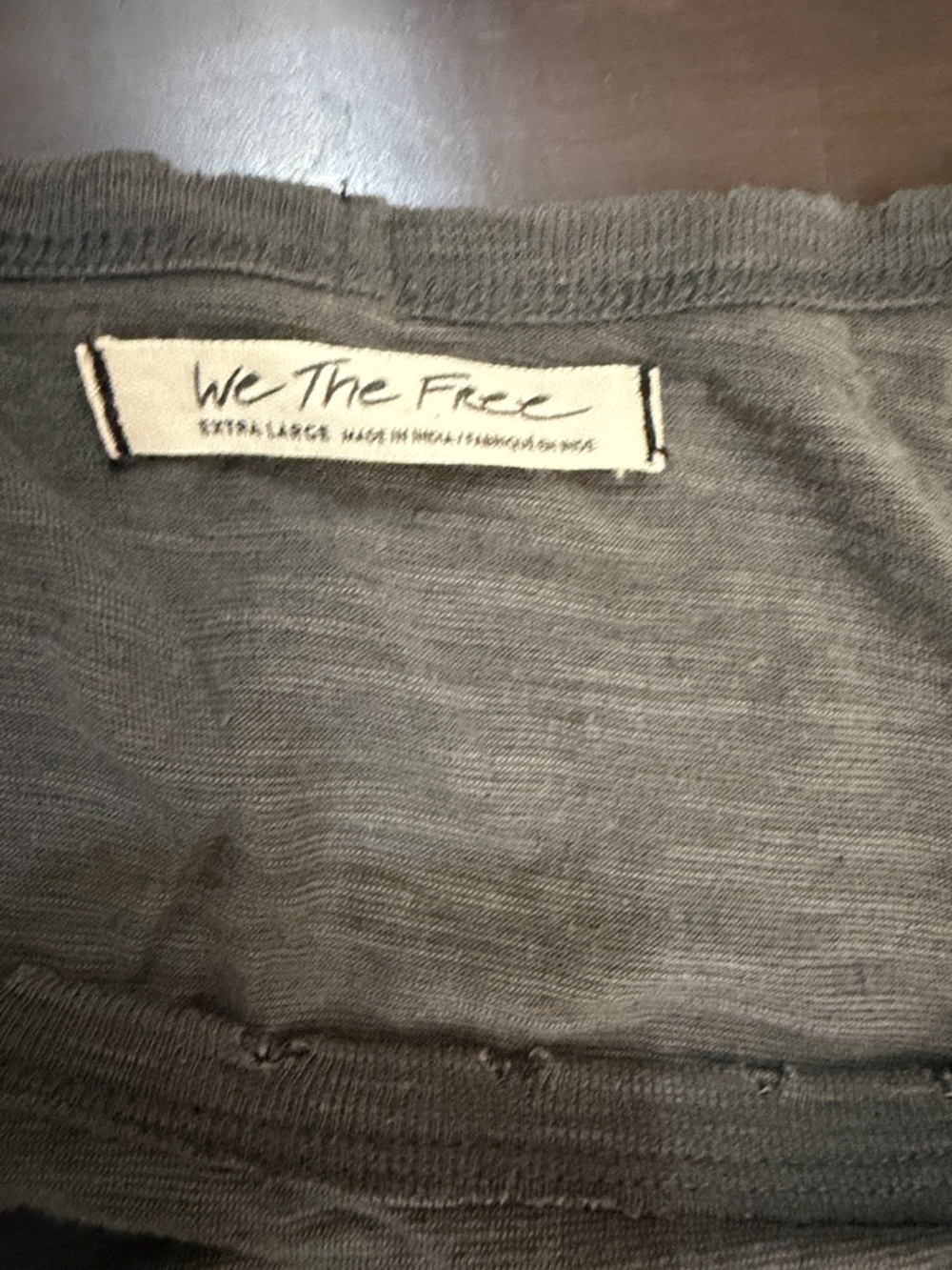 We The Free Top Heather Gray Women's Crewneck - Picture 2 of 15